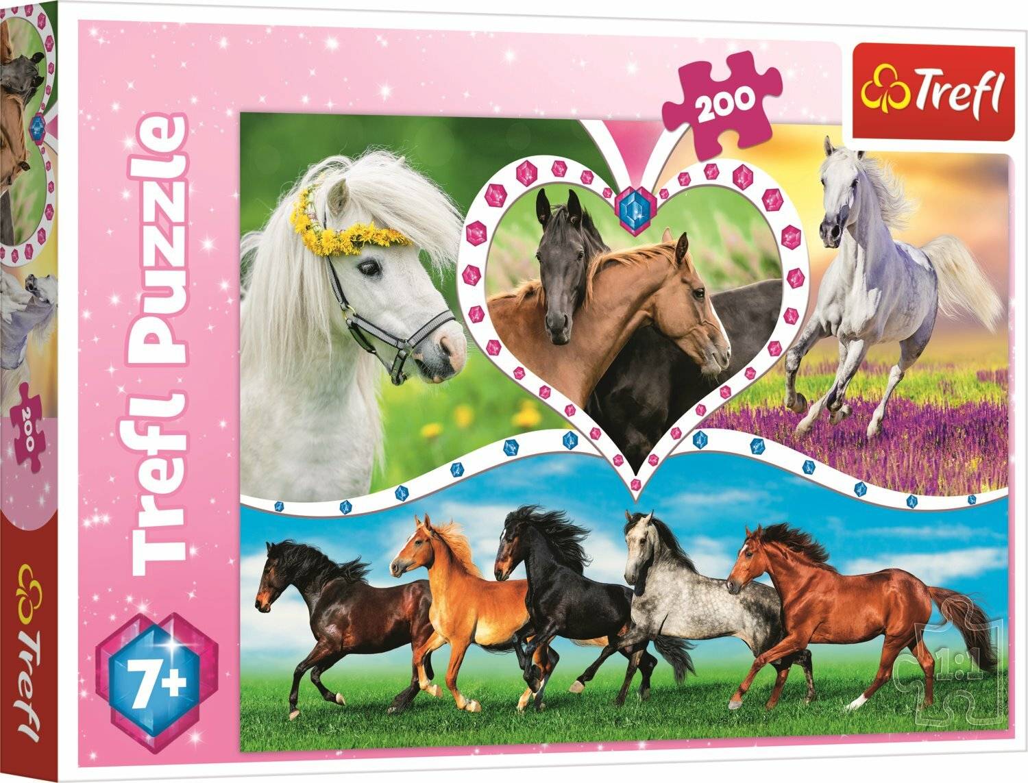 TREFL Puzzle Schöne Pferde 200 Teile