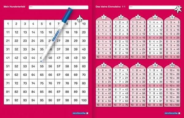 Mein Hunderterfeld & und Das kleine Einmaleins mit einem Stift
