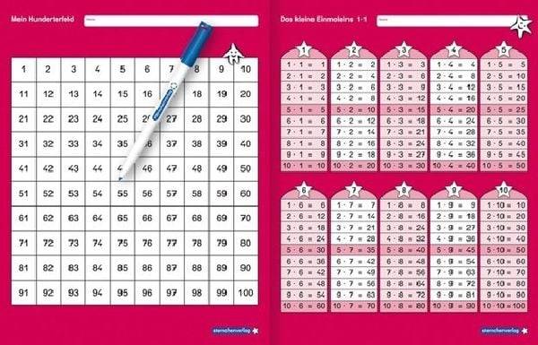 Mein Hunderterfeld & und Das kleine Einmaleins mit einem Stift