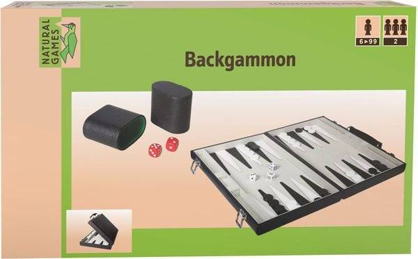 Natural Games Backgammon Kunstleder 47x37 cm