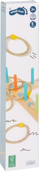 Small foot 12035 - Ringwurfspiel Active, Holz, 6-teilig, 50x50x10cm