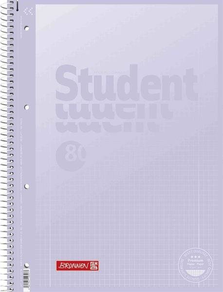 BRUNNEN Collegeblock Premium Student PASTELL, A4 Lineatur 28, 2-fach sortiert