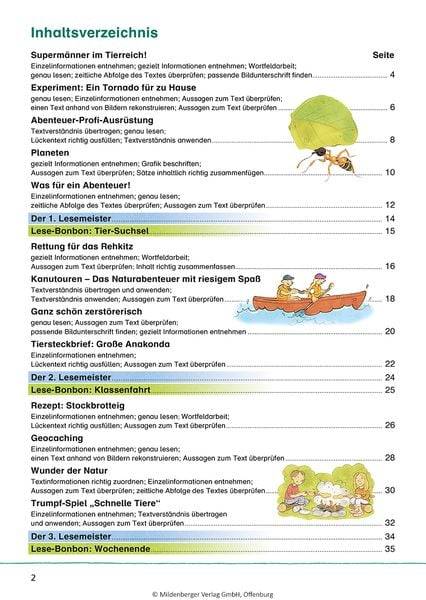 Das Übungsheft Lesen 4