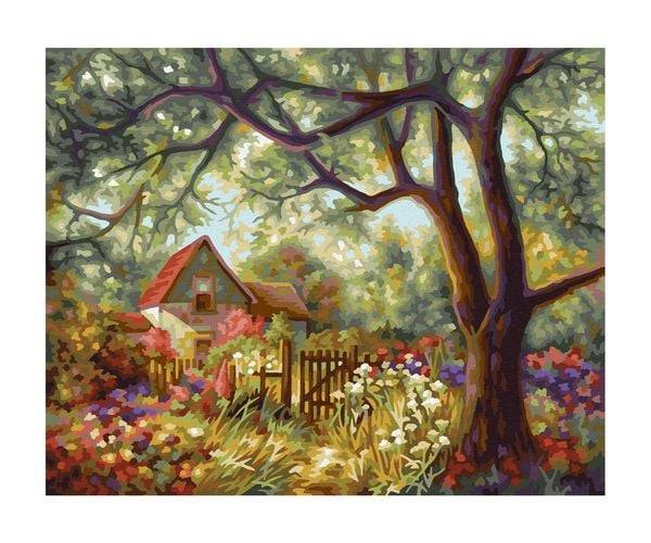 Schipper 609240894 - Malen nach Zahlen, Meisterklasse Klassiker, Blumenpracht im Sommer, 24x30cm