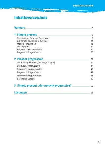 Klett 10-Minuten-Training Englisch Simple Present und Present Progressive 5. Klasse