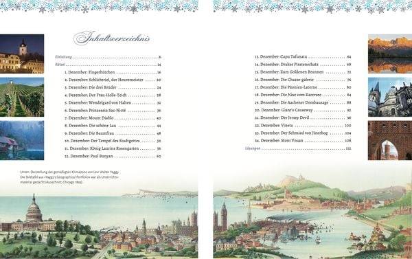 Landkarten Rätselbuch Adventskalender. Legenden, Märchen, sagenhafte Orte