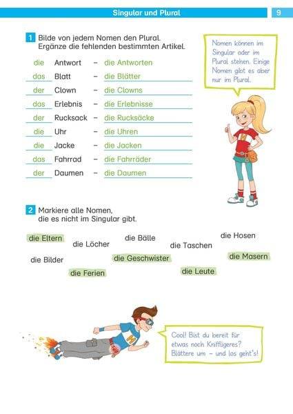 Die Deutsch-Helden Grammatik 4. Klasse