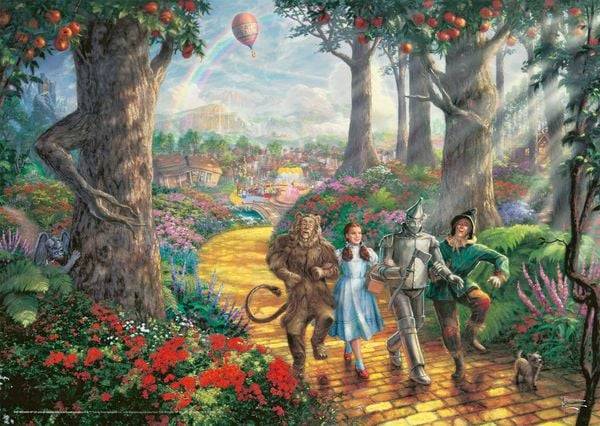 Schmidt 58426 - Thomas Kinkade, The Wizard Oz, Follow the Yellow Brick Road, Puzzle, 1000 Teile