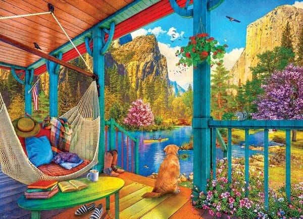 Eurographics 6500-5885 - Hängematte mit Aussicht, Family-Puzzle, Large Pieces, 500 Teile