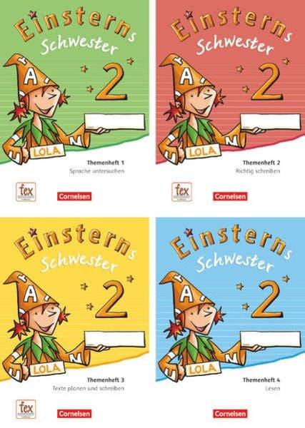 Einsterns Schwester - Sprache und Lesen 2. Schuljahr. Themenheft 1-4 und Projektheft mit Schuber. Verbrauchsmaterial
