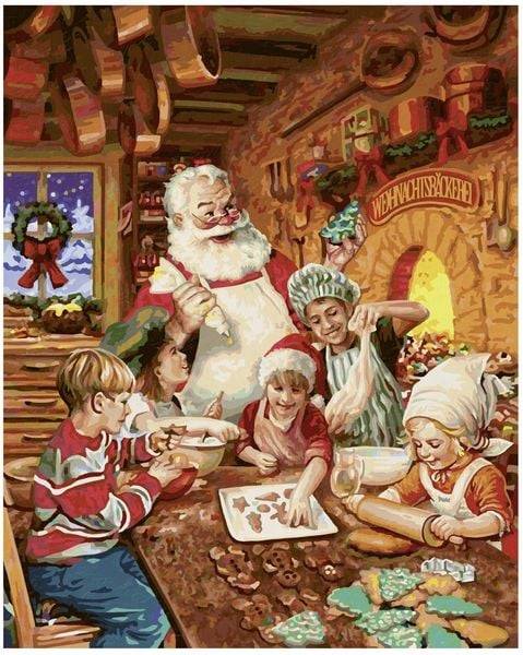 Schipper 609130890 - Malen nach Zahlen, Weihnachtsbäckerei, 40x50cm