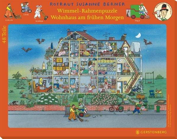 Wimmel-Rahmenpuzzle Zu Hause in Wimmlingen Motiv Morgendämmerung