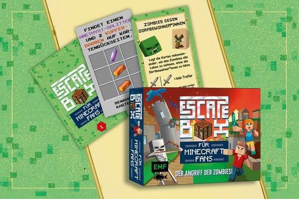 Die Escape-Box für Minecraft-Fans: Der Angriff der Zombies!
