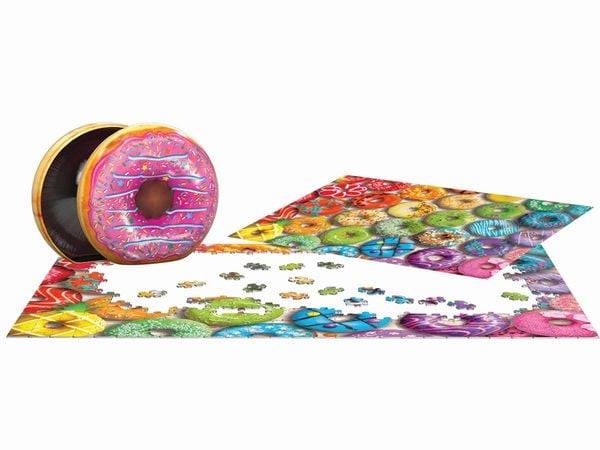 Eurographics 8551-5782 - Donut Rainbow, Puzzle, 550 Teile in Blechdose
