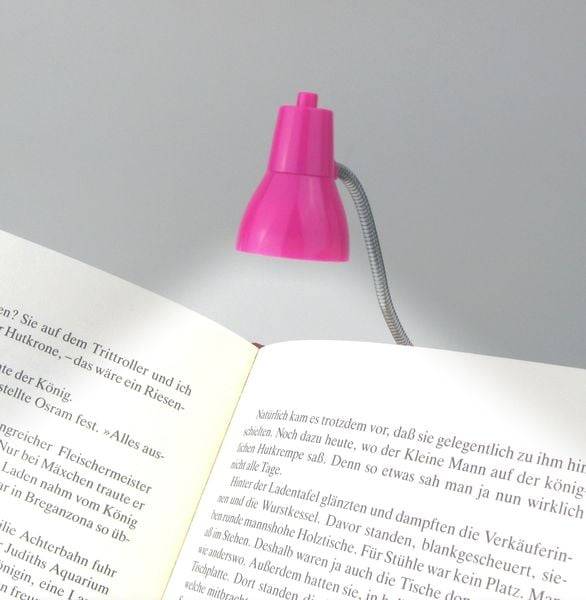 Little Lamp (Pink) | LED Booklight Leselampe | Leselicht | Geschenk für Leser, Buchliebhaber | Deutsche Ausgabe
