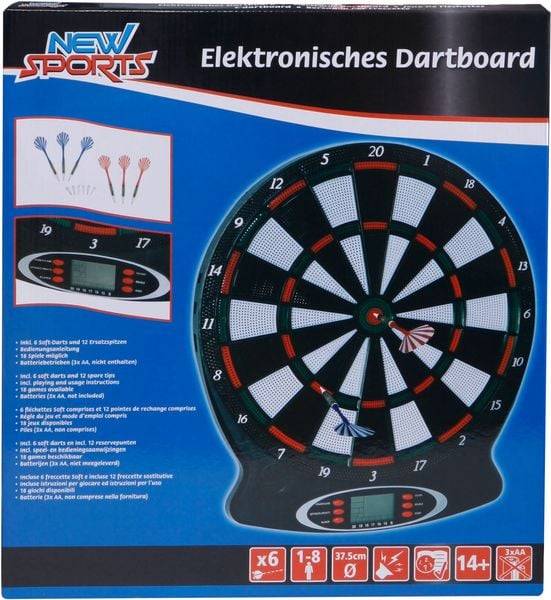 New Sports Elektronisches Dartboard, 18 Spiele