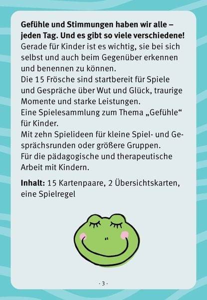 Froschlaune ... und wie geht es dir? Spielideen zum Thema Gefühle