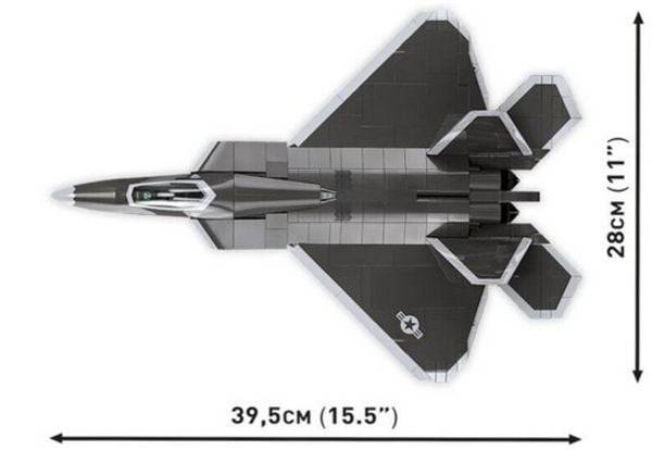 COBI Armed Forces 5855 - Lockheed F-22 Raptor, Lockheed Martin, Kampfflugzeug, Bausatz