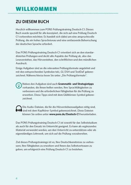 PONS Prüfungstraining Deutsch C1