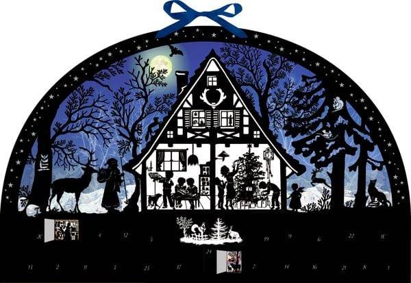 Wandkalender – Lichterbogen Weihnachtswald
