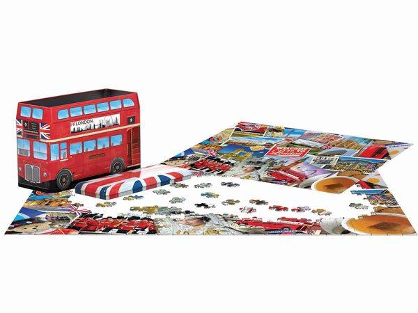 Eurographics 8551-5779 - London Bus, Puzzle, 550 Teile in Blechdose