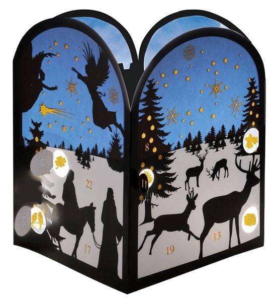 Teelichthäuschen Winternacht