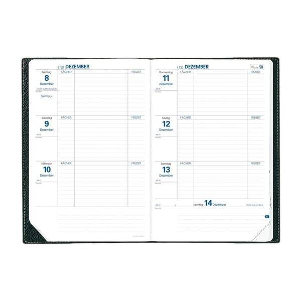Taschenkalender Texthebdo Impala schwarz 2024/2025