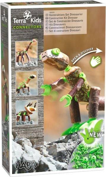 HABA - Terra Kids Connectors - Konstruktions-Set Dinosaurier