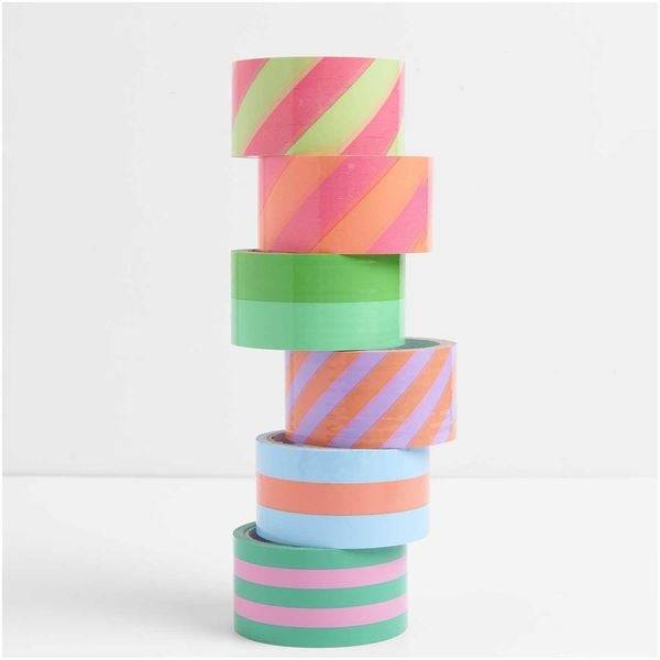 Paketklebeband Rosa / Grün, 5 cm x 32 m