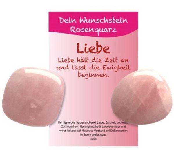 Dein Wunschstein, Rosenquarz - Liebe