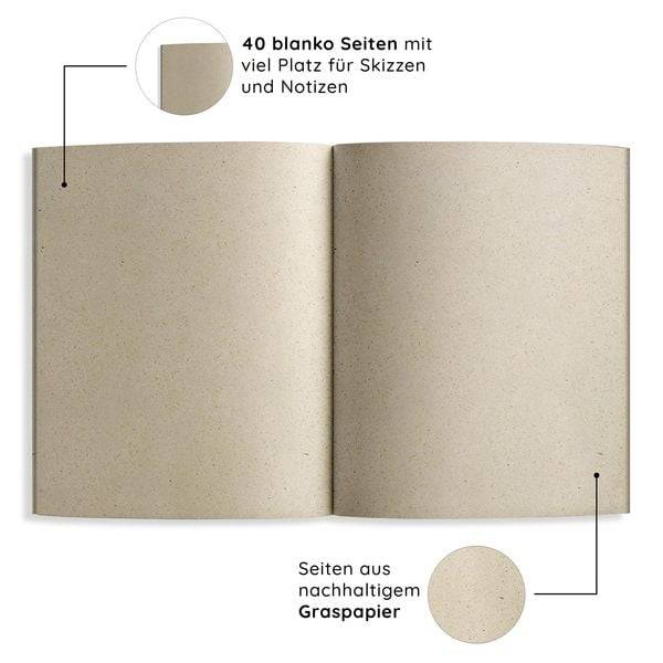 Matabooks - A5 Notizheft Maya Farbe: Orange