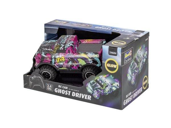 Revell Control 24684 Ghost Driver 1:22 RC Einsteiger Modellauto Elektro Straßenmodell mit Lichteffekt