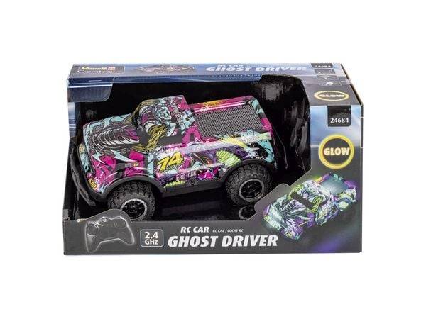 Revell Control 24684 Ghost Driver 1:22 RC Einsteiger Modellauto Elektro Straßenmodell mit Lichteffekt