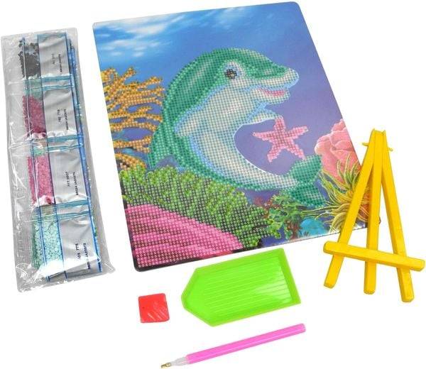 Diamond Painting Delfin mit Aufsteller
