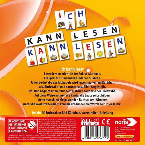 Noris Spiele - Ich kann lesen