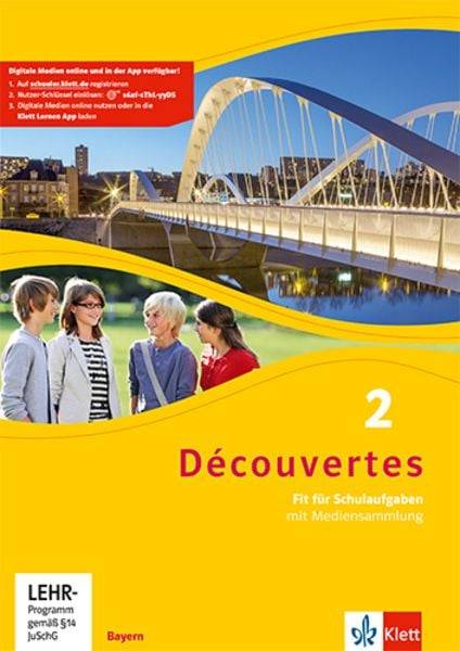 Découvertes 2. Ausgabe Bayern. Fit für Schulaufgaben. Arbeitsheft mit Lösungen und Mediensammlung 2. Lernjahr