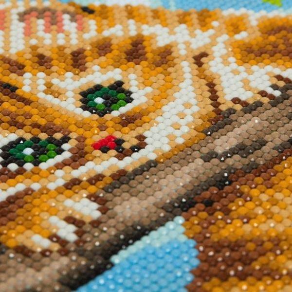 Craft Buddy CAK-A73 - Cherry Kitten, 30x30cm Crystal Art Kit, Diamond Painting