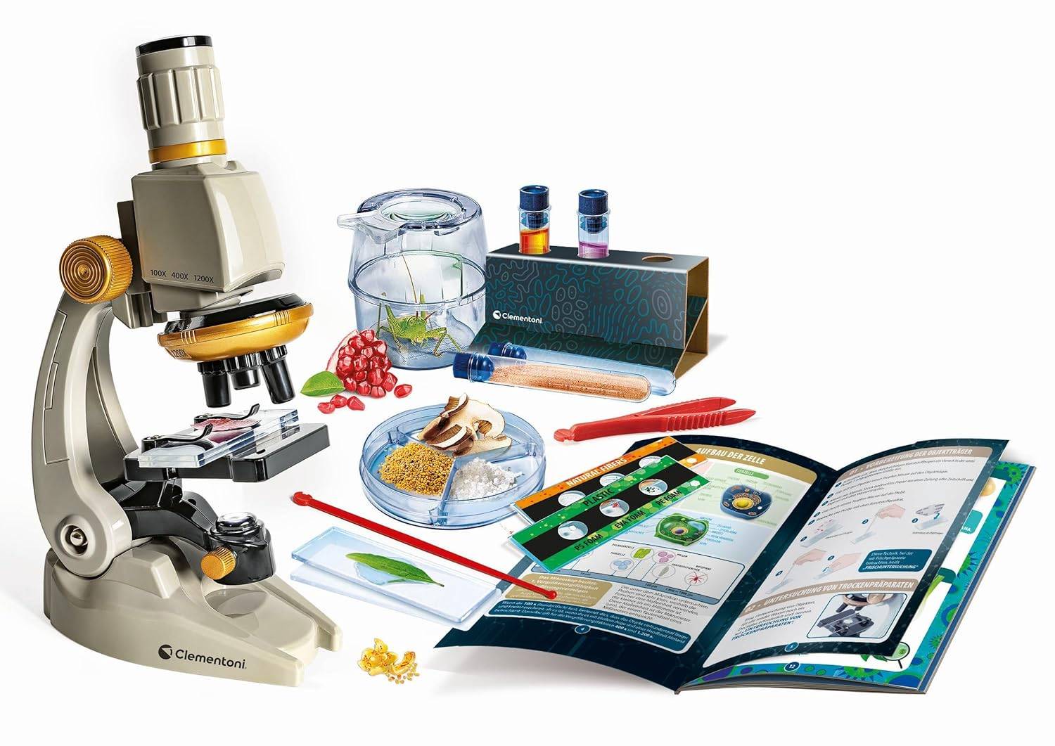 Clementoni 59349 - Galileo Lab Mein Mikroskop Deluxe