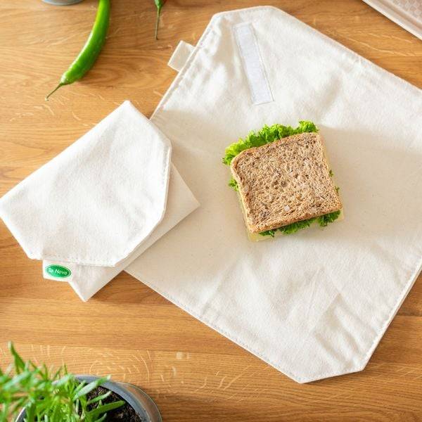 Lunch Wraps aus Baumwolle, 3er Set