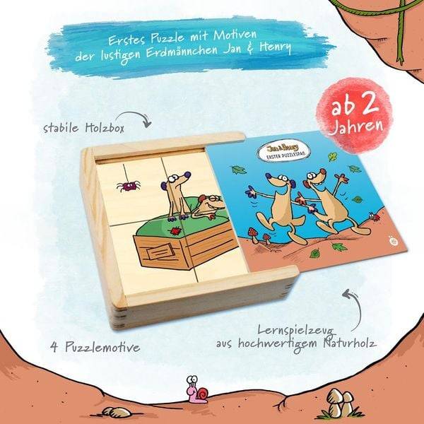 Trötsch Jan und Henry Erster Puzzlespass Holz