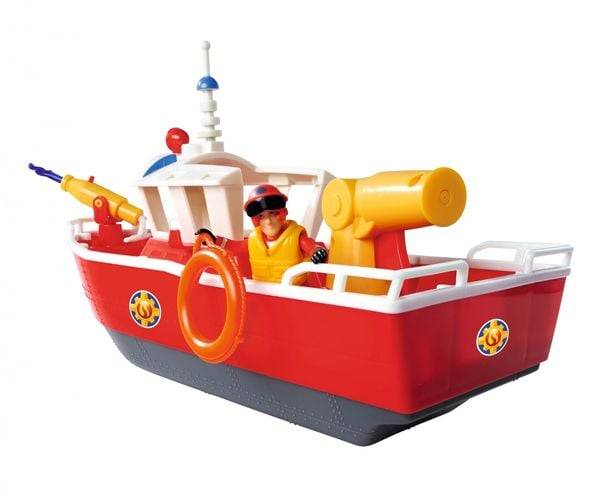Simba 109252580 - Feuerwehrmann Sam, Titan Rettungsboot mit Figur, Länge: 32 cm
