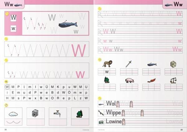 Ich kann die Druckschrift