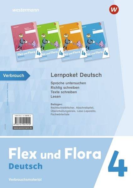 Flex und Flora 4. Themenhefte Kompetenzhefte 4 Paket. Verbrauchsmaterial