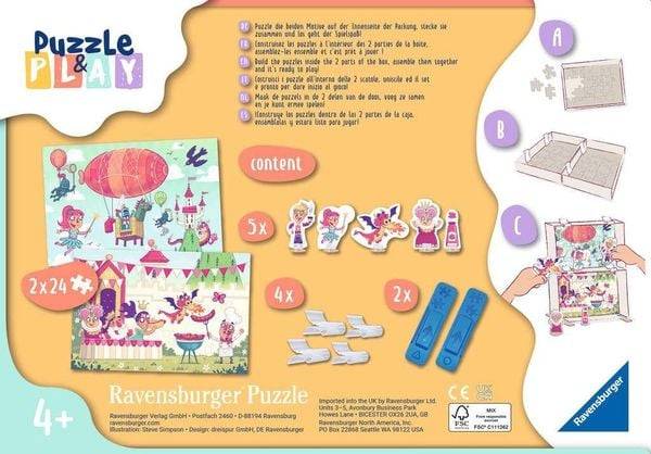 Puzzle Ravensburger Puzzle&Play Ritterburg 2 2 X 24 Teile