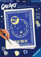 Ravensburger CreArt Sternzeichen (Zodiac Sign) Stier - Malen nach Zahlen für Erwachsene, Guss-/Mal-Set für Kinder, 14 Ja