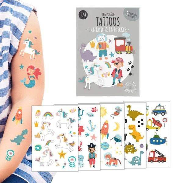 Temporäre Tattoos Fantasie & Entdecker