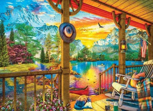 Eurographics 6500-5884 - Early Morning Fishing, Angeln am frühen Morgen, Family-Puzzle, Large Pieces, 500 Teile