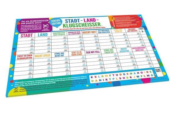 Spielblock Stadt-Land-Klugscheisser - Junior Edition