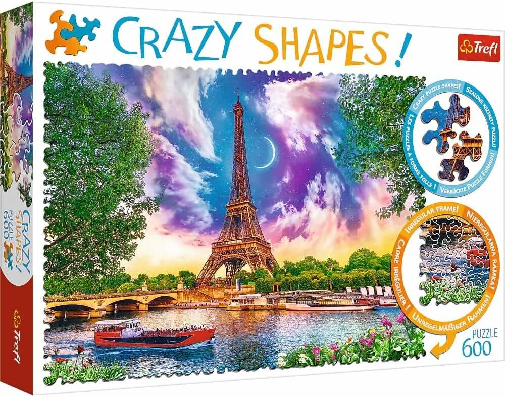 TREFL Crazy Shapes puzzle Himmel über Paris 600 Teile