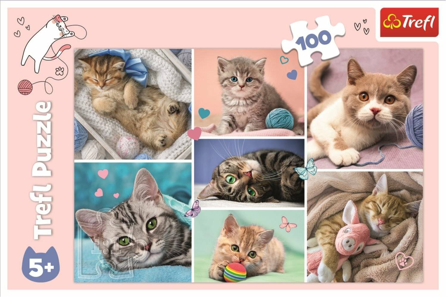 TREFL Puzzle In der Welt der Katze 100 Teile